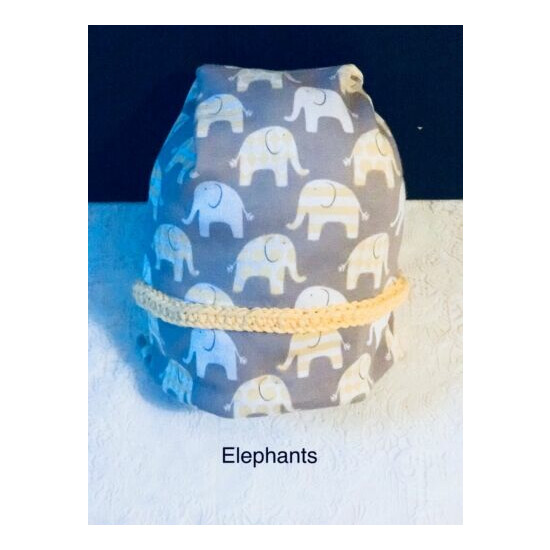 Animals and more novelty prints baby beanie -stretch knit - handmade  image {3}