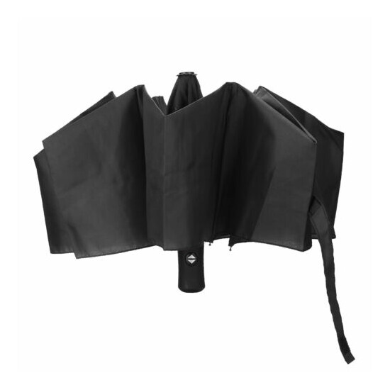 Automatic Black Umbrella Anti-UV Sun/Rain Windproof 3 Folding Compact Umbrella image {8}