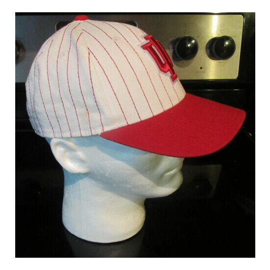 Indiana Hoosiers Adidas Red White Pinstripes Baseball Hat  image {3}