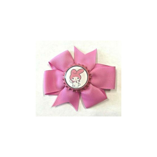 Beautiful Hello Kitty Bunny inspired hair bows for girls. image {1}