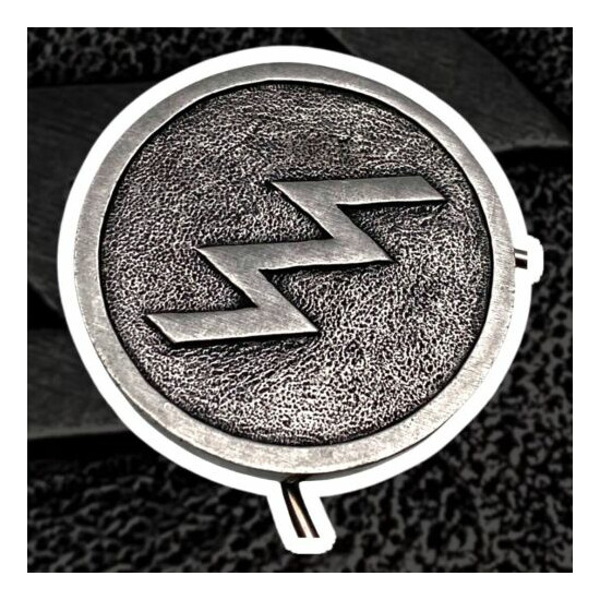 Electric California x REPOP Collaboration Round Metal Belt Buckle USA HAND MADE image {2}
