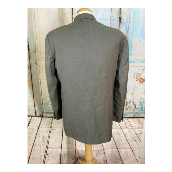 Roberto Villini Italy Mens Suit 2 Piece Green Super 110 Pants 36x28.5 image {2}