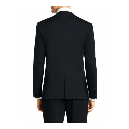 Nicoletti Mens Two Button Stretch Slim Fit Suit Ticket Pocket Jacket With Pant image {4}