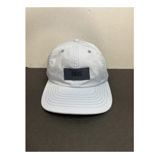 SAS ShoeMakers Vintage Logo Baseball Hat Cap San Antonio Color Blue Made In USA image {1}