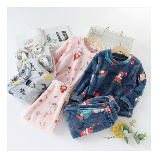 CityComfort Fleece Pyjamas For Kids, Fluffy Boys and Girls Winter Warm PJs image {3}