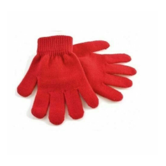 Kids Girls Boys Childrens Toddlers Mini Magic Winter Warm Soft Stretch Gloves image {3}