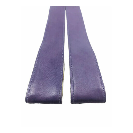Bijan Purple Black Accent Alligator Silk Mens Suspenders Mint Condition image {3}