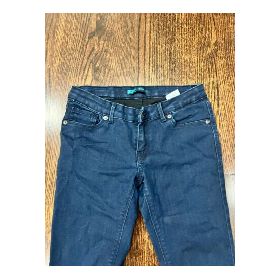 Girls Kids Levi Strauss Levi's Solid Blue Skinny Cotton Jeans Pants Size 12 image {2}