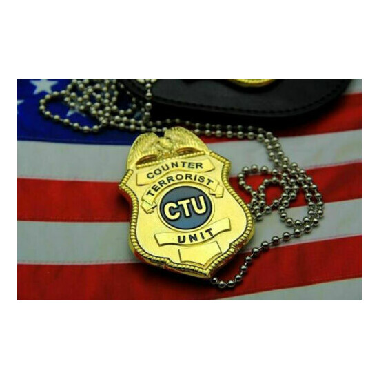 24 hours TV Series CTU badge special agent badge money clip Replica image {1}