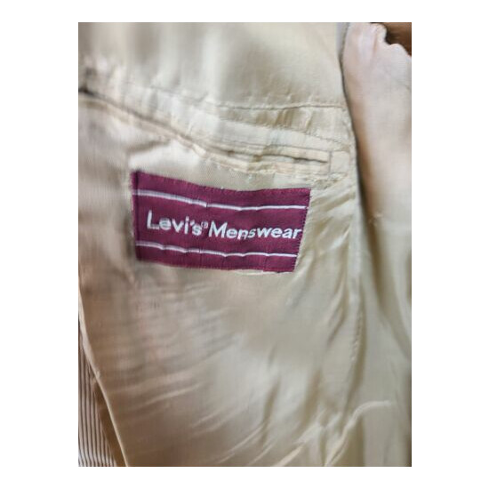 Levi's Menswear Tan Corduroy Two-Button & Single-Breasted Jacket Blazer Size 42 image {4}
