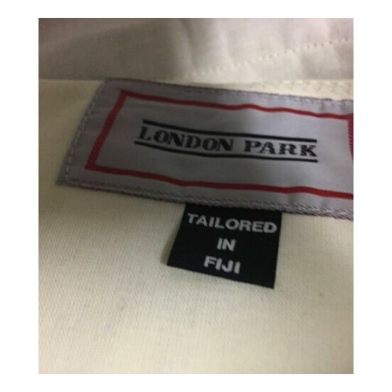 London Park Mens Grey Suit Size 102 Pants Jacket Formal Business Wedding image {6}