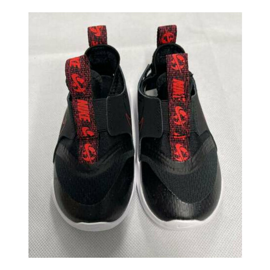 Nike Flex Runner SE TD Black White Bright Crimson Toddler Toddlers Size 7C image {1}