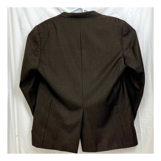 Gilbert & Lodge 100% Wool 2 Button Suit Jacket Men 48L Brown image {4}