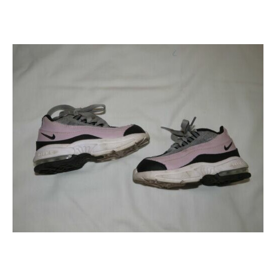 Girls Nike Air Max 95 Blue/Pink Shoes 8C image {2}