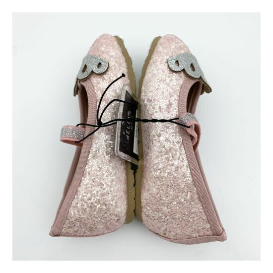 NWT NEW Delia’s Girl Sparkly Glitter Pink Mary Jane Princess Little Kid Shoes image {4}