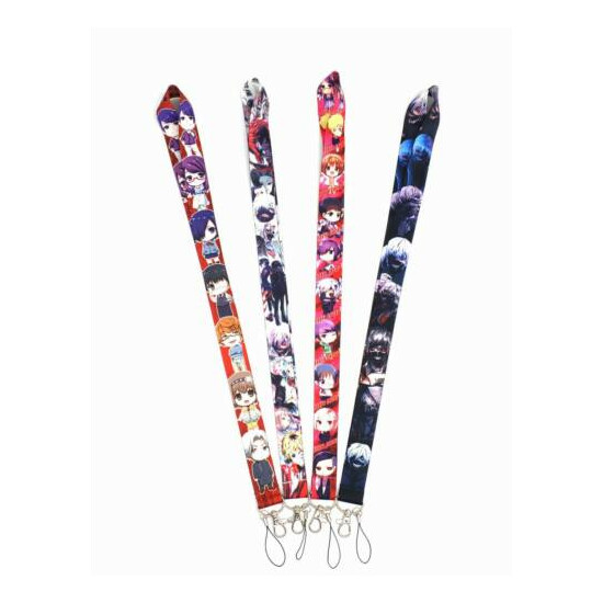 lot Tokyo Ghoul anime Neck Straps Key Chains Lanyard ID Holder image {1}