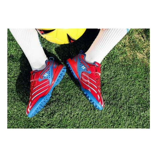 New Kids Boys Athletic Breathable Football shoes Soccer Boots Soccer Cleats Gift image {6}