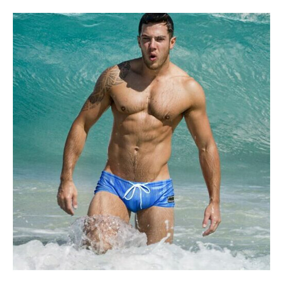 Men's Swimming trunks Sexy Nylon Quality beach short Swimwear Surfing Shorts 443 image {3}
