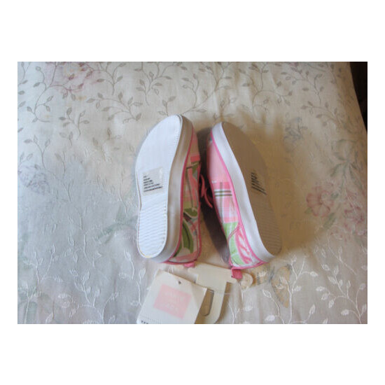 NWT JANIE AND JACK ISLAND SUMMER PATCHWORK SHOES 7 PINK image {4}