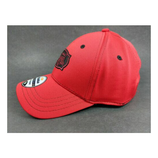 Golf Hat ~ Pukka Be Original S/M Fitted Baseball Cap ~ Red ~ Valparaiso CC IN image {3}