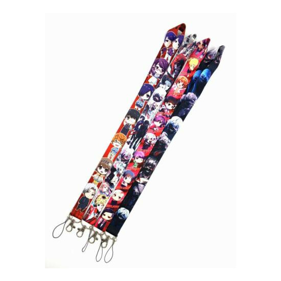 lot Tokyo Ghoul anime Neck Straps Key Chains Lanyard ID Holder image {3}