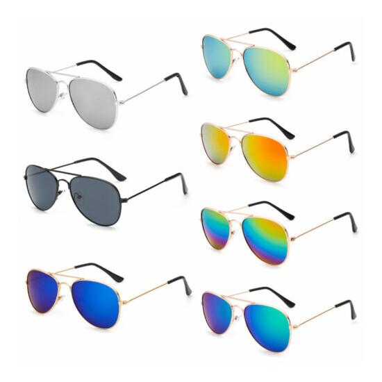 Unisex Kids Boys Girls Sunglasses Outdoor Classic Cool Anti-UV Retro Glasses New image {3}
