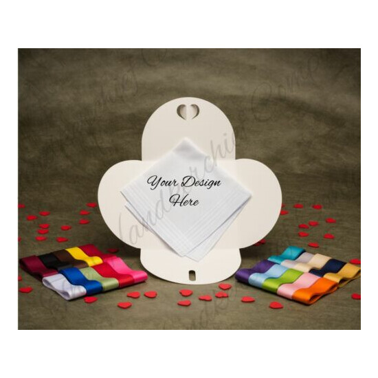 Personalised Handkerchief Memorial Sympathy Funeral Favor Gift Remembrance Photo image {4}