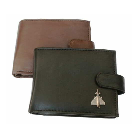 Eurofighter Leather Wallet BLACK or BROWN 120 image {1}