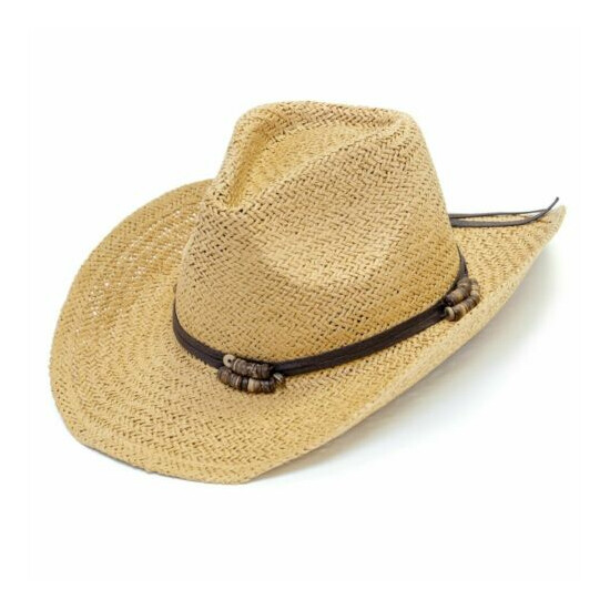 Oldstone Men Women Unisex Summer Winter Western Cowboy Cowgirl Drifter Style Hat image {1}