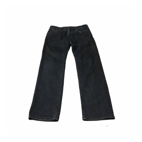 Hugo Boss Mens 030 Maine Stretch Straight Blue Denim Jeans Waist 32” Leg 32” image {1}