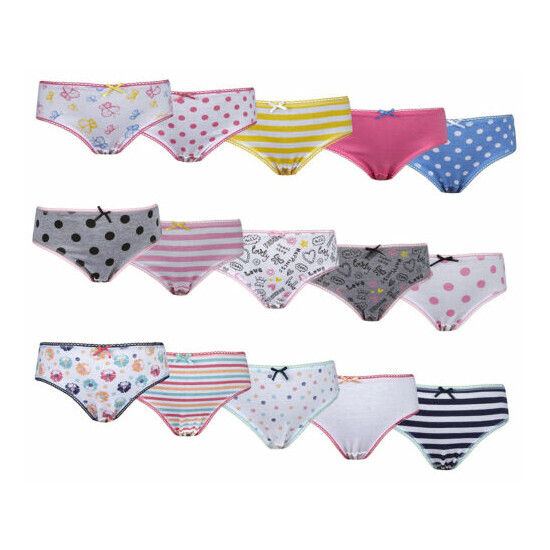 5 Pack Boys/Girls Children's 100% Cotton Briefs Knickers underpants Age 2-13 image {4}
