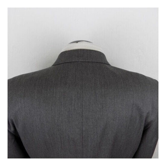 F R Tripler & Co. Mens Size 44R Three Button Blazer Suit Jacket Gray Wool FRT image {4}
