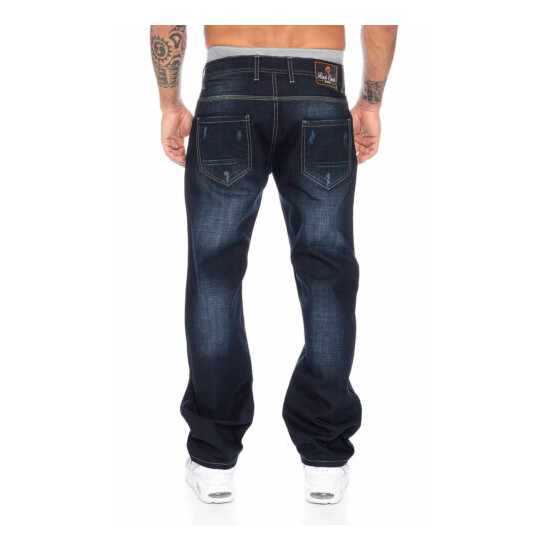 Rock Creek Men's Jeans Pants Denim Blue Straight-Cut Straight Leg rc-2091 image {4}