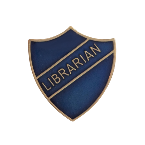 Librarian Blue Pin Badge For Schools  image {1}