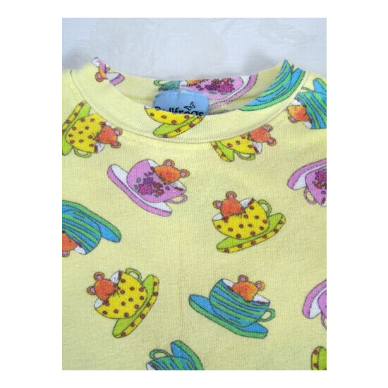 Bullfrogs and Butterflys Yellow Mouse Teacup Sleep Top Girls Youth Size 7 image {2}