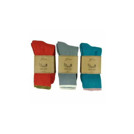 NWT J Crew Multicolor Warm Winter Lodge Socks (3-Pack) image {1}