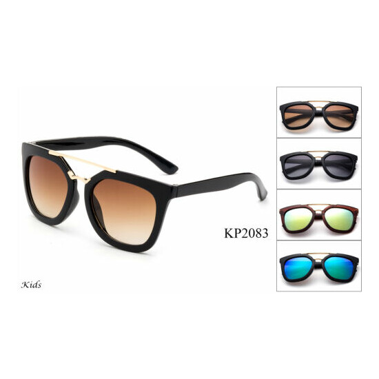 Kids Sunglasses Boys Girls Fashion Eyewear FDA Approved UV 100% Lead Free image {1}