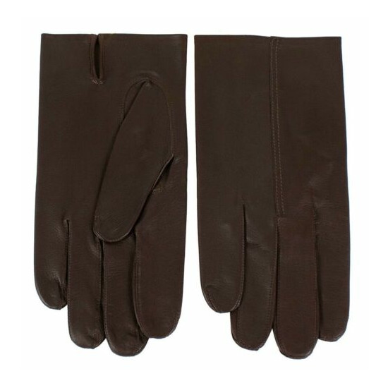John Lobb Handmade Luxury Twinstitch Gloves Brown BNWT Size 10.5 image {2}