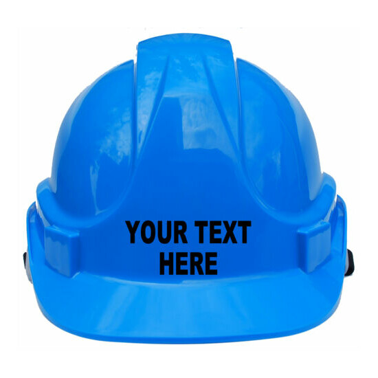 Children's Kids Hard Hat Safety Personalised Own Wording Helmet 1-7 Years Approx image {1}