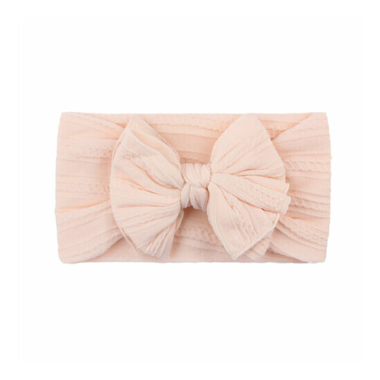 Soft Solid Color Nylon Headband Baby Hair Accessories New image {3}