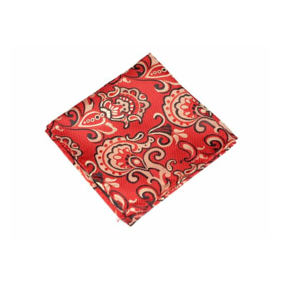 Lord R Colton Masterworks Pocket Square - Pisaq Fire Red Silk - $75 Retail New image {1}