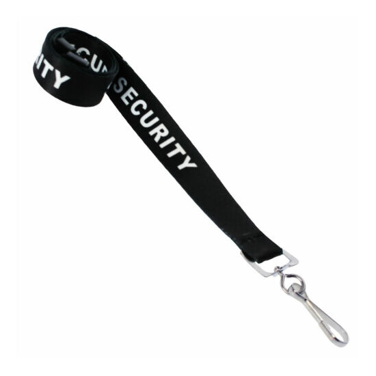 SECURITY Lanyard Keychain with Breakaway Clasp and ID Badge Clip for Personnel image {4}