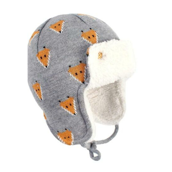 Century Star Baby Winter Fleece Lined Hat Knit Earflap, 4dFD L(2-4 Years) image {1}