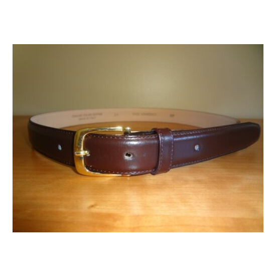 Men's Paul Laurence Brown Made in Italy Leather Belt in size 28 image {4}