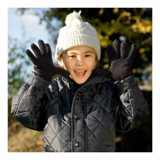 Childrens Thinsulate Gloves Thermal Lined Warm Winter Gloves Boys Girls Kids image {2}