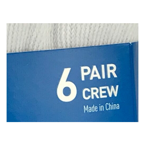 Men's ADIDAS White Classic Logo Cushioned Crew Socks - 6 Pack - $36 MSRP image {3}