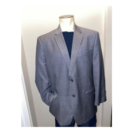 Tommy Hilfiger 44R Gray Wool Two Button Sport Coat Double Vented Blazer Jacket  image {1}