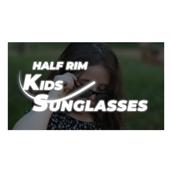 Tortoise Frame Kids Childrens Sunglasses Classic Half Rim Girls Boys Glasses UK image {2}