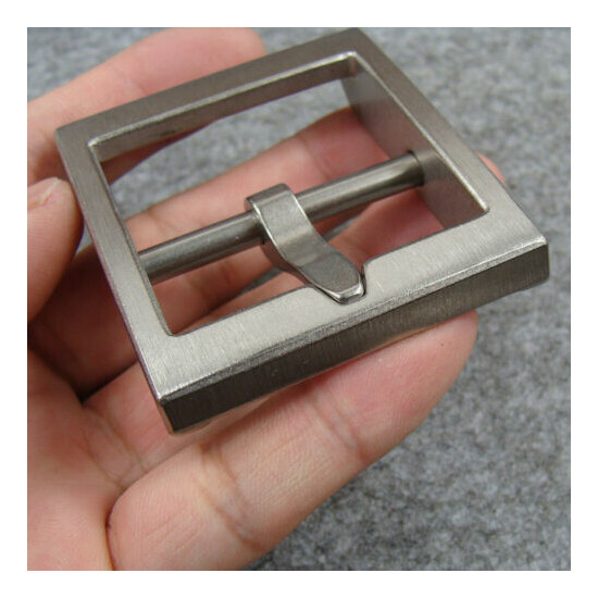 Titanium Belt Pin Buckle Anti-allergic Belt Buckles Fit 1.5" (38mm) Belt image {3}