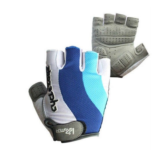 Bike Bicycle Cycling Half Finger Gel Pad Gloves Sports Gym Fitness for Men Women image {1}